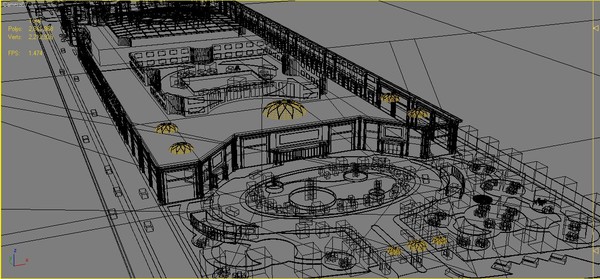 hotel amusement park 3d max - Hotel & Amusement Park Complex by Ralf128